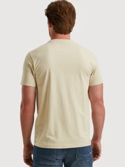 Short sleeve r-neck cotton elastan