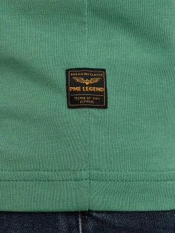 Short sleeve r-neck cotton elastan