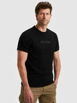 Short sleeve r-neck cotton elastan