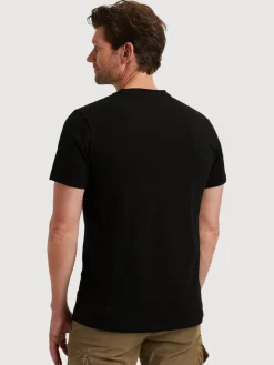 Short sleeve r-neck cotton elastan