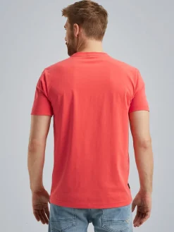 Short sleeve r-neck cotton elastan