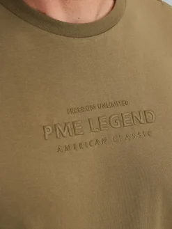 Short sleeve r-neck cotton elastan