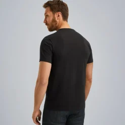 Short sleeve r-neck cotton elastan