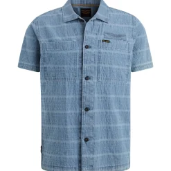 Short Sleeve Shirt Chambray Dobby