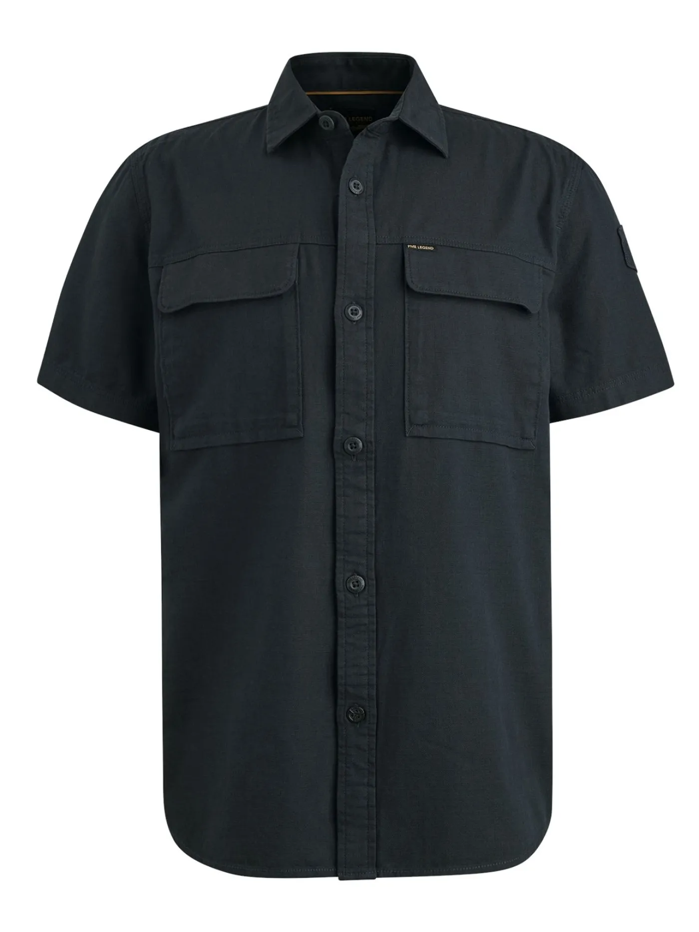 Short Sleeve Shirt Slub Cotton
