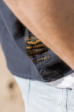 Short Sleeve Shirt Slub Cotton