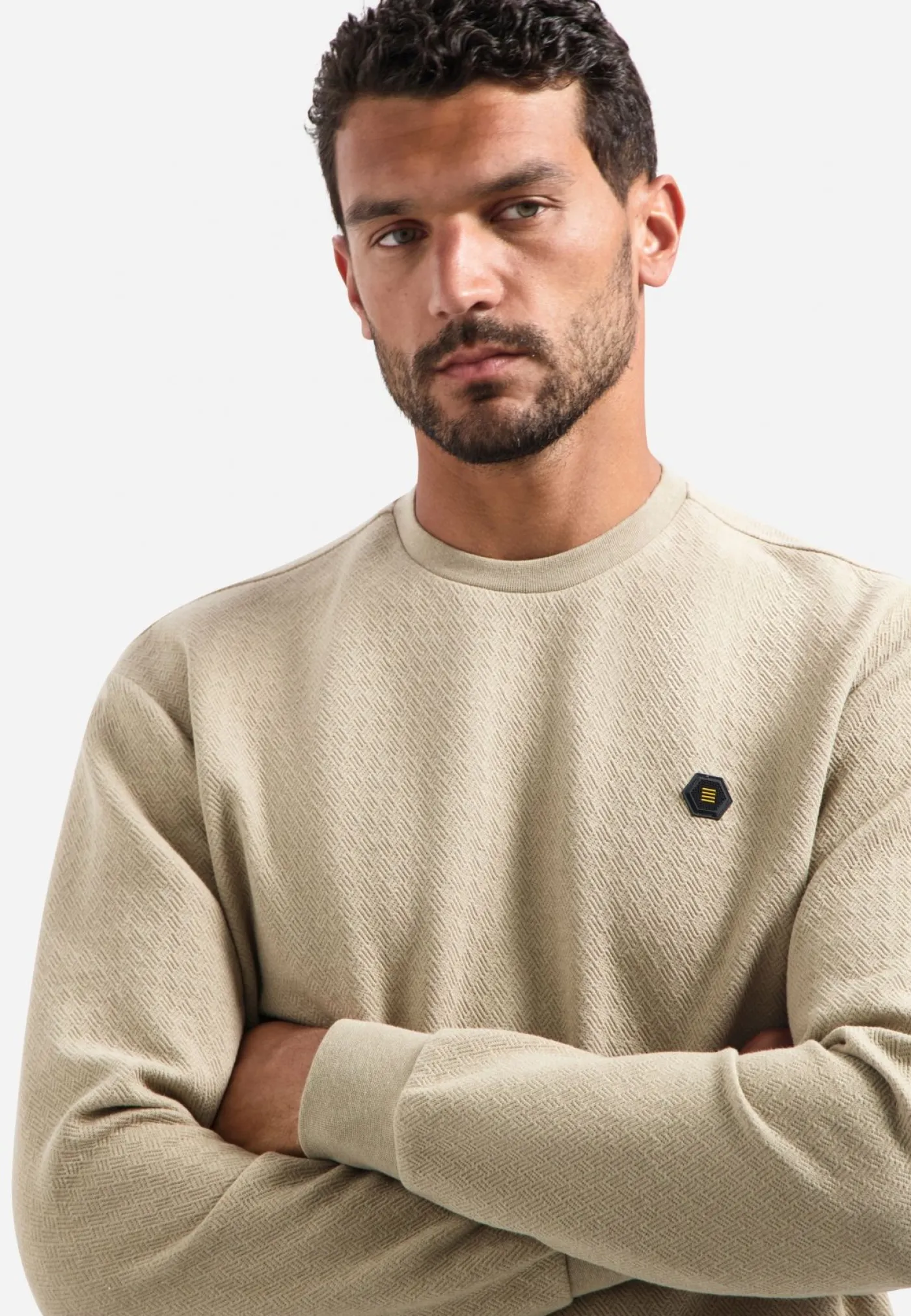 Sweater Crewneck Relief Melange