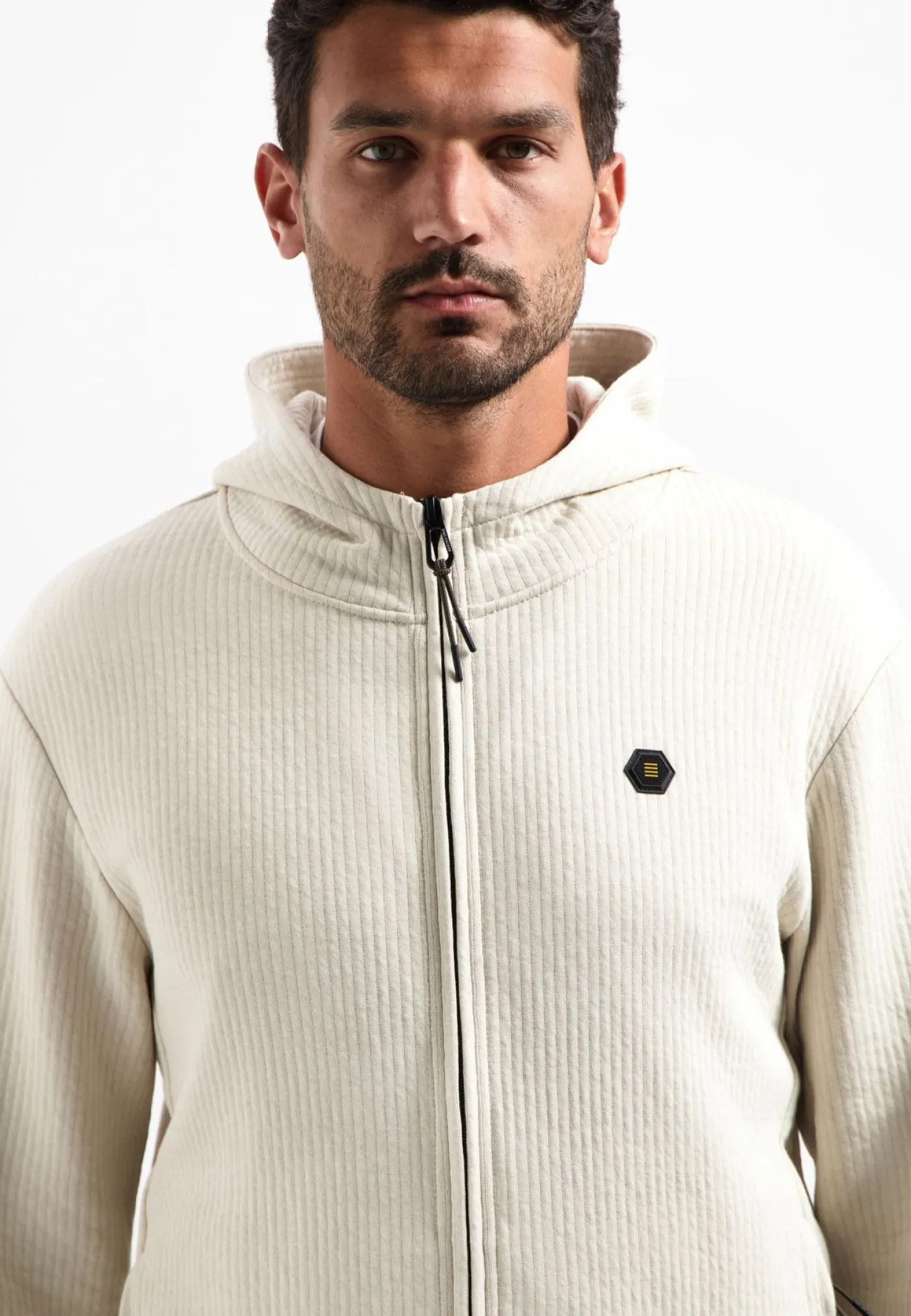 Sweater Full zip Relief Hooded