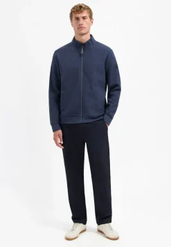 Sweater Full Zip Stand Up-Collar Relief