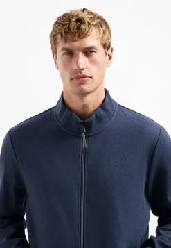 Sweater Full Zip Stand Up-Collar Relief