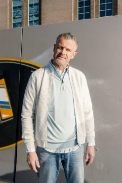 Sweater Full Zipper Jacquard Mix