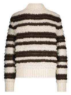 Sweater with Loops + Stripe