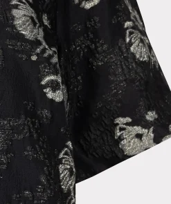 Top jacquard puff slve