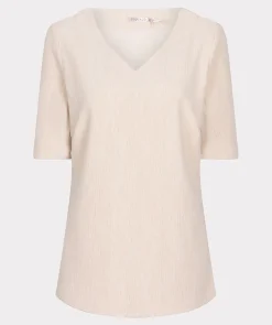 Top V/neck fancy crinkle