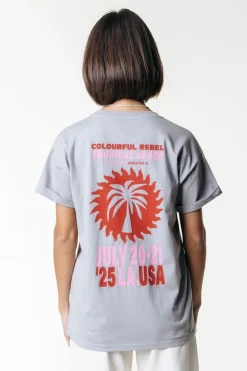 Tropical Beach Tour Boxy Tee