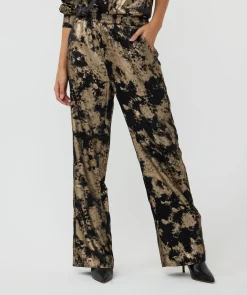 Trousers palazzo lamee