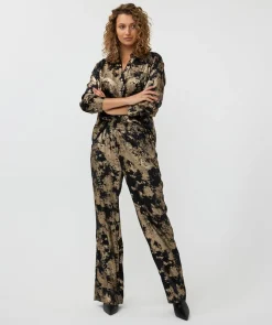 Trousers palazzo lamee