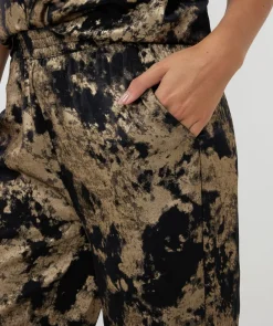 Trousers palazzo lamee