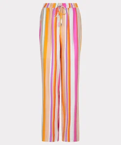 Trousers wide striped