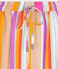 Trousers wide striped