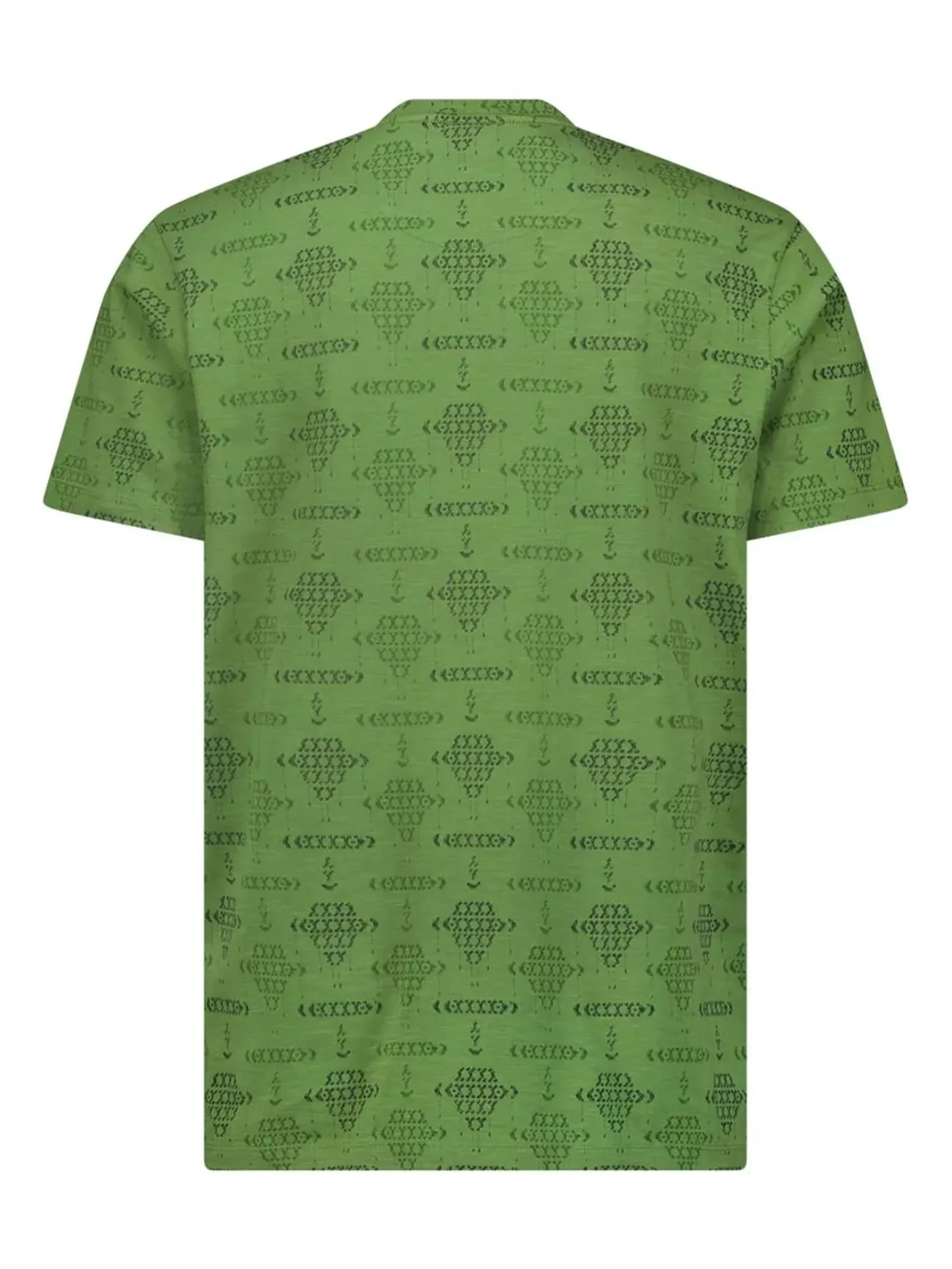 T-Shirt Crewneck Allover Printed Slub