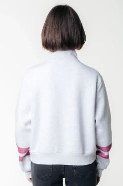 Varsity Logo Relaxed Zip Sweat