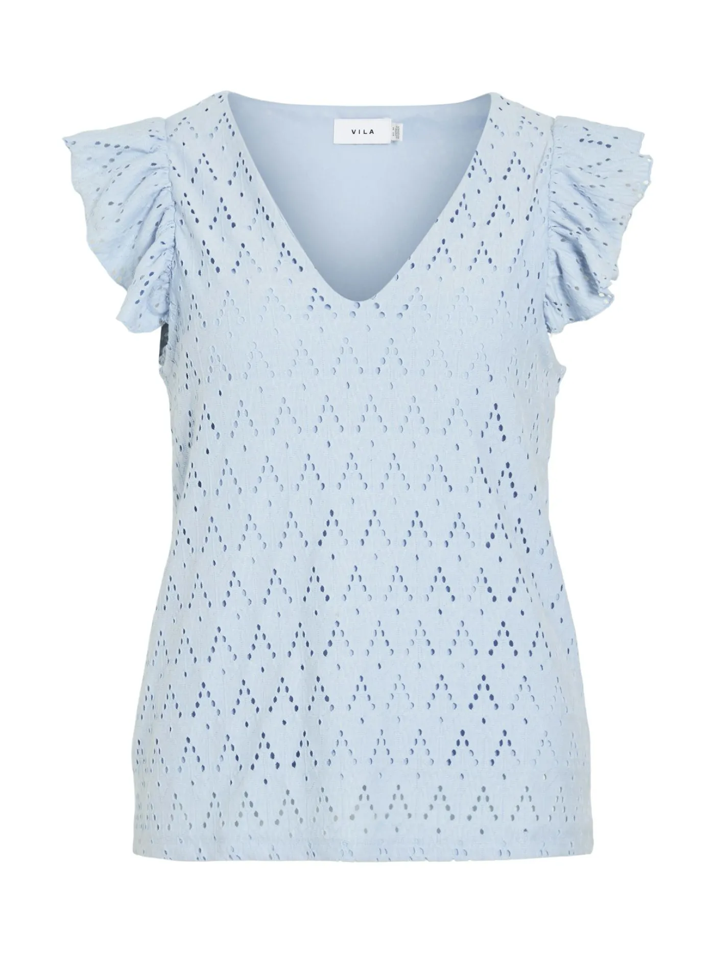 VIAMALINA V-NECK C/S TOP/PB