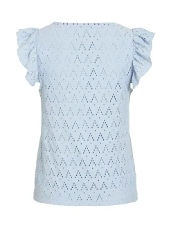 VIAMALINA V-NECK C/S TOP/PB