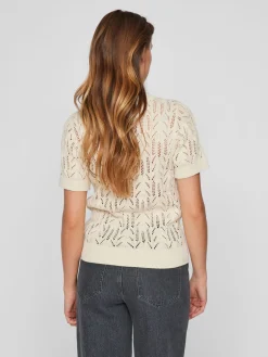 VICOTTI S/S O-NECK KNIT TOP - NOOS