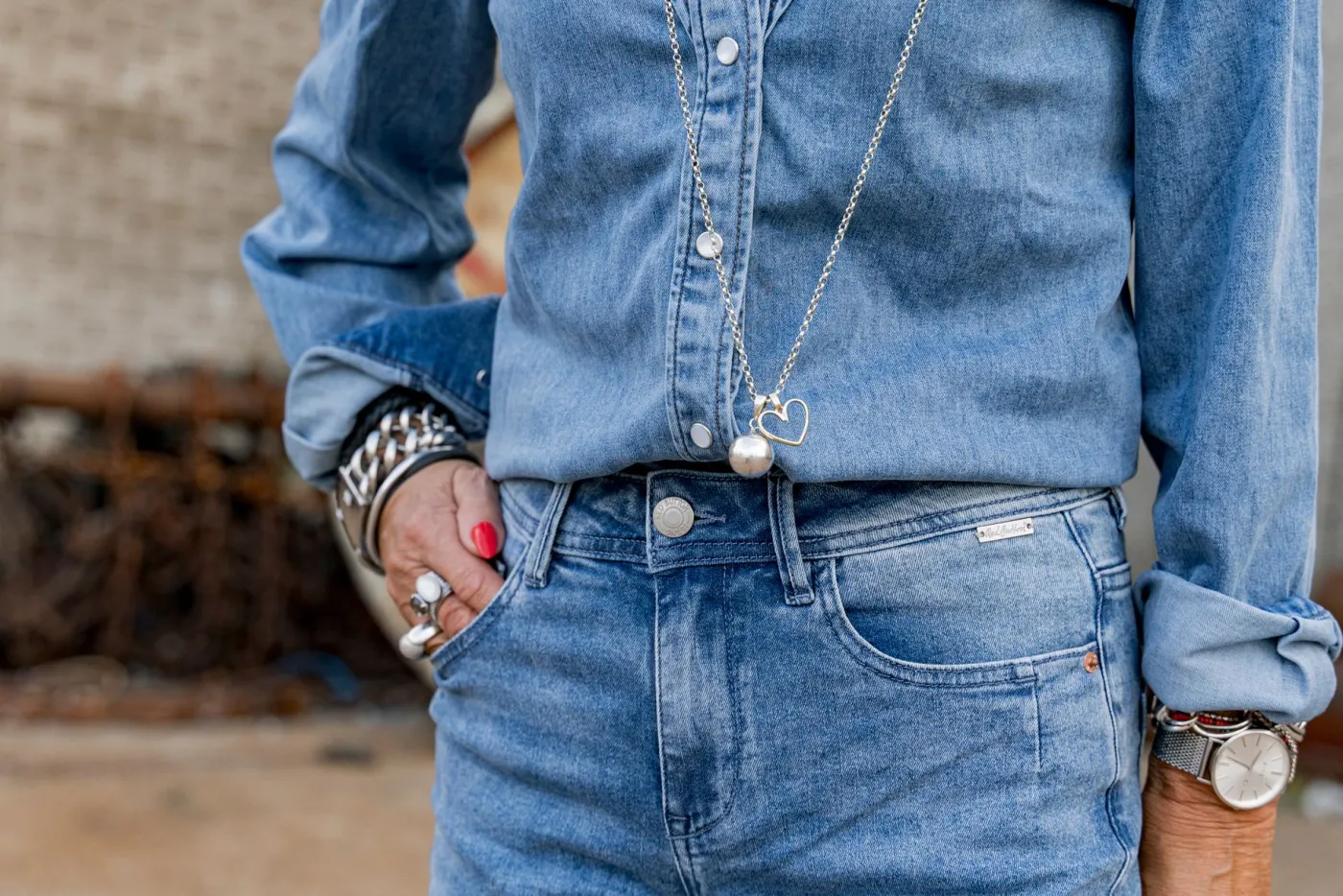 Victoria Blouse Denim