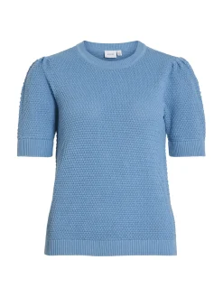 VIDALO O-NECK S/S KNIT TOP - NOOS