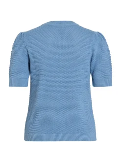 VIDALO O-NECK S/S KNIT TOP - NOOS