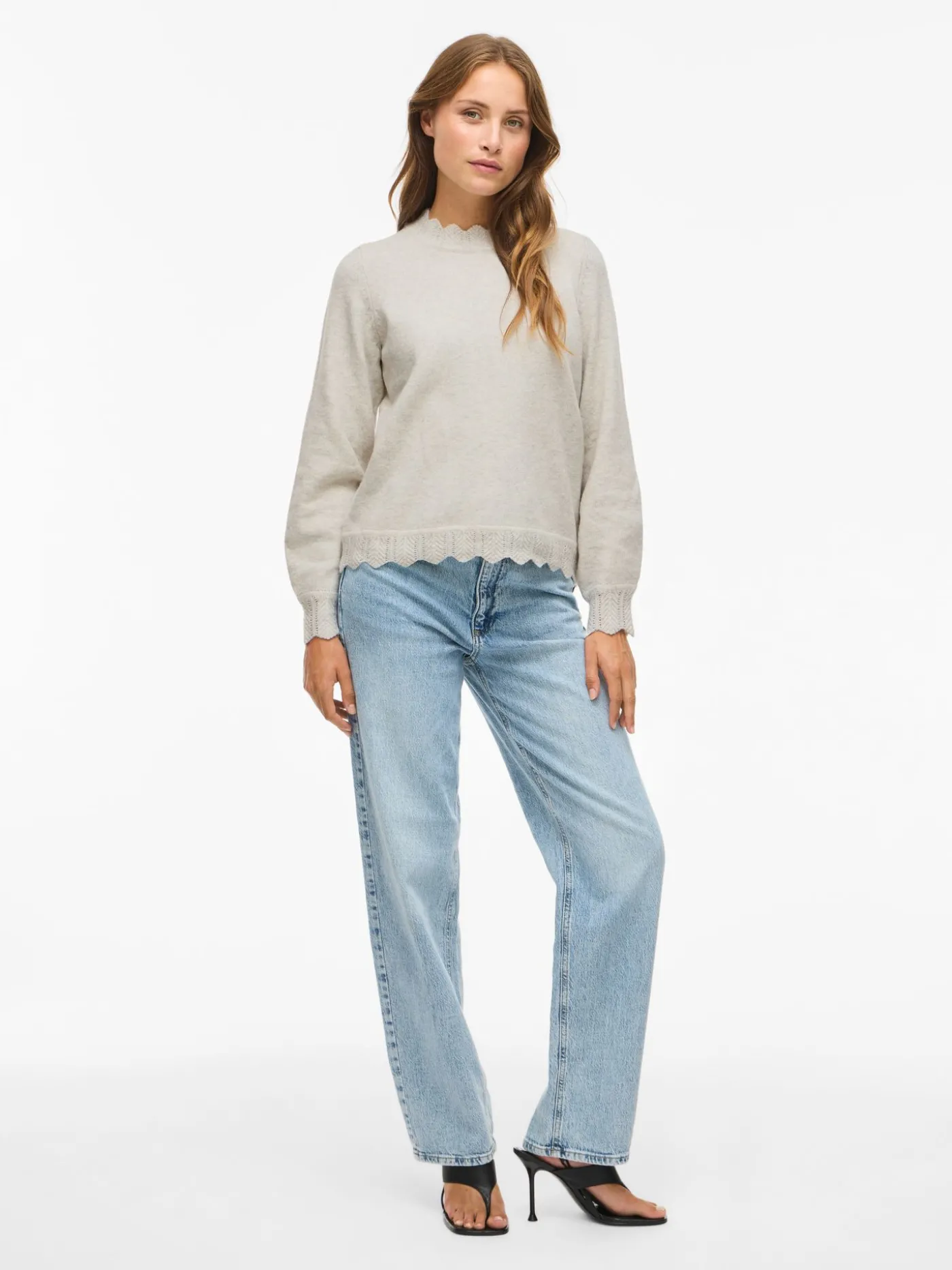 VINIKOLINA O-NECK L/S KNIT TOP - NO