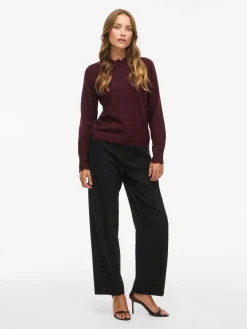 VINIKOLINA O-NECK L/S KNIT TOP - NO