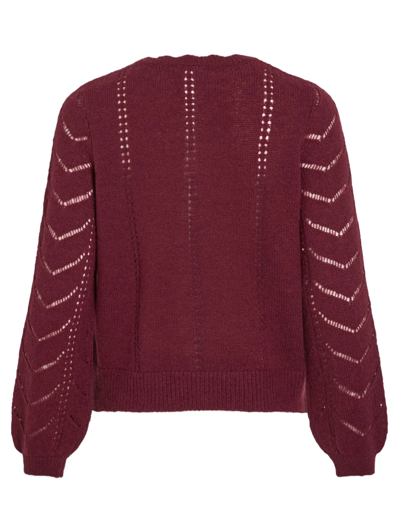 VITULI O-NECK L/S DETAIL KNIT CARDI