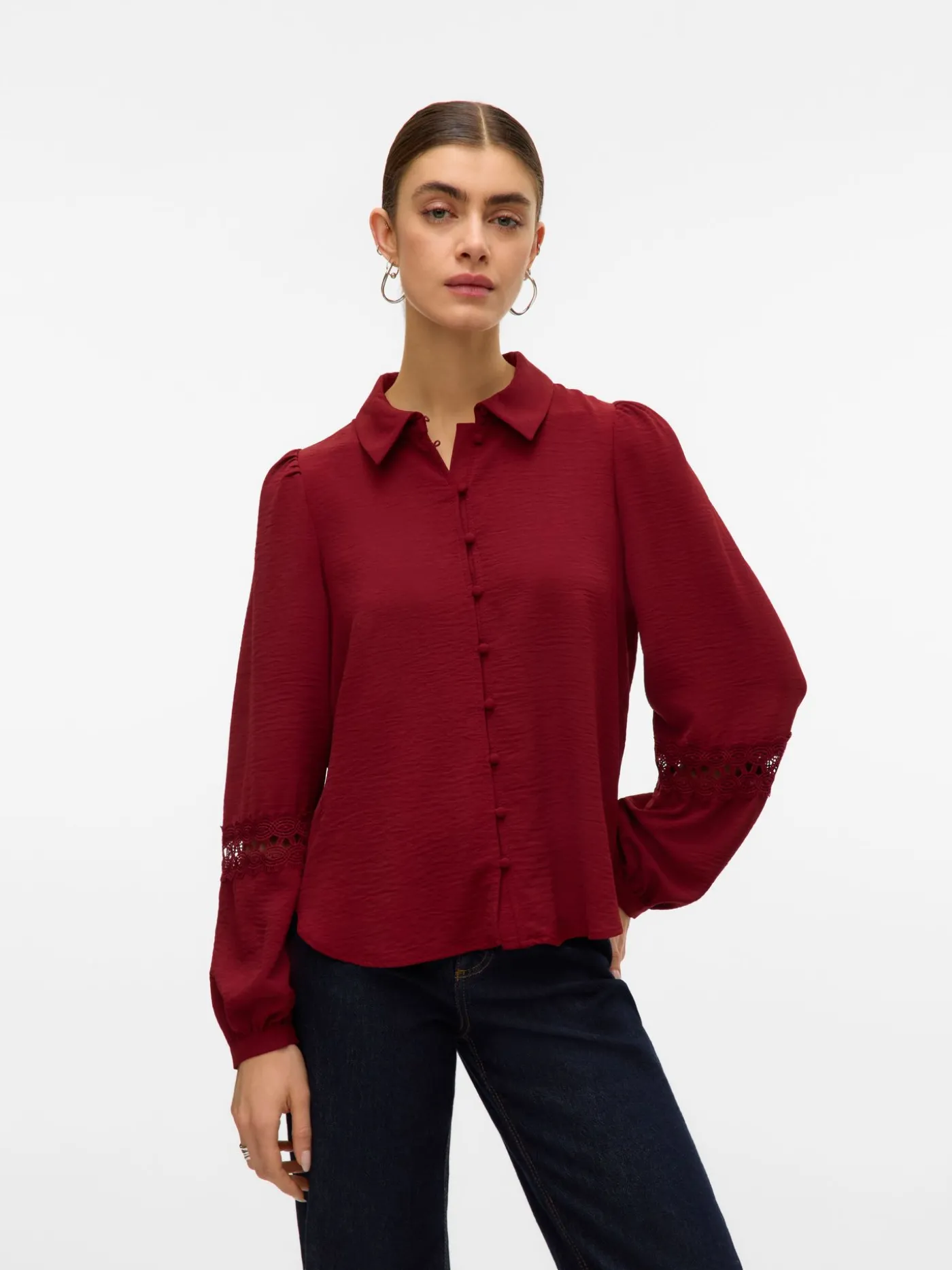 VMALVA LACE LS SHIRT WVN GA BOO