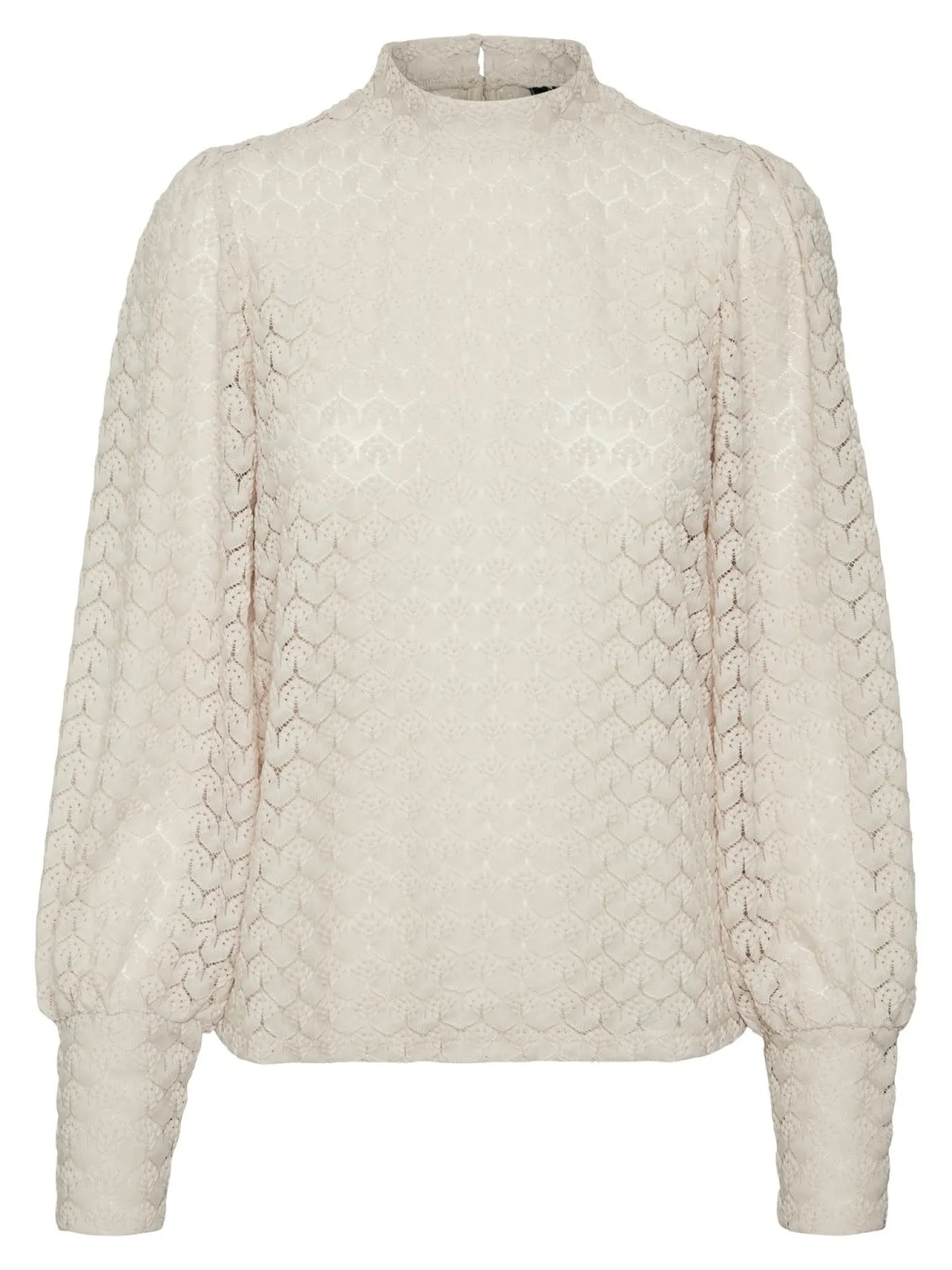 VMBECCA LS HIGH NECK LACE TOP JRS N