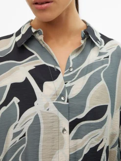 VMBELINE BEA LS LONG SHIRT WVN GA