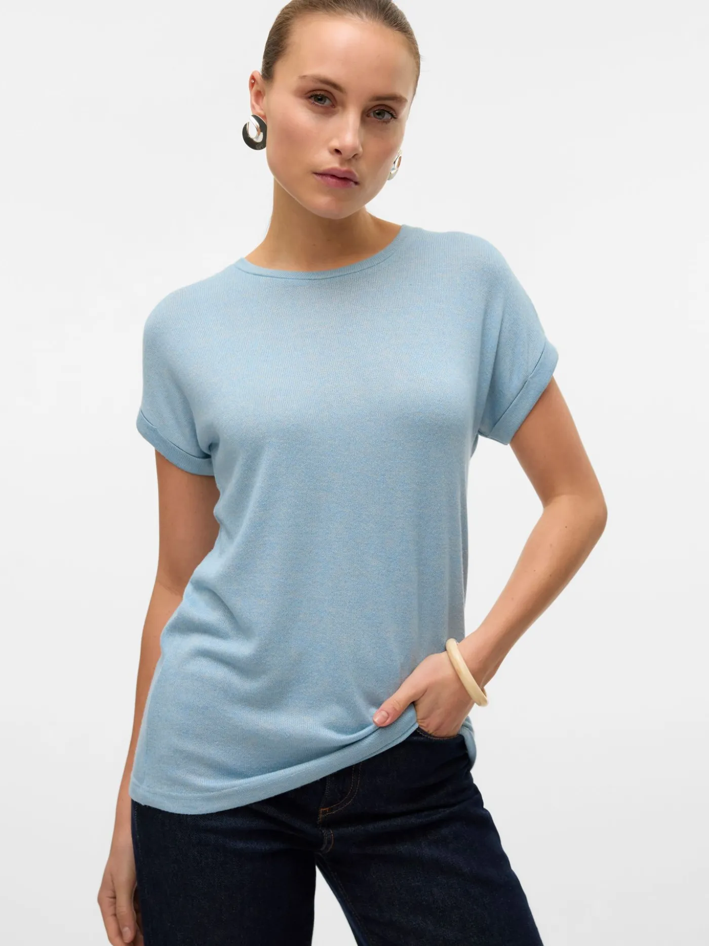 VMBRIANNA SS O-NECK PULLOVER BOO R