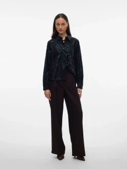 VMCARLA FOIL L/S SHIRT WVN GA