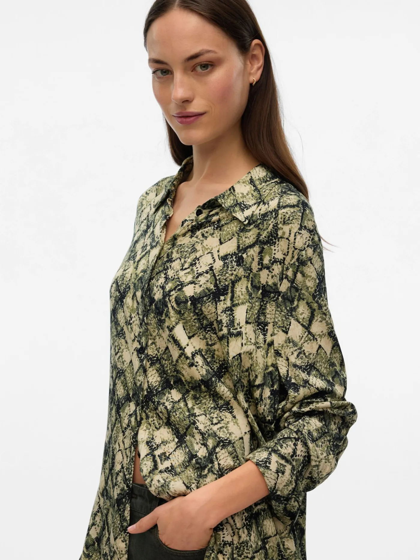 VMCINDY JEAN LS SHIRT WVN GA