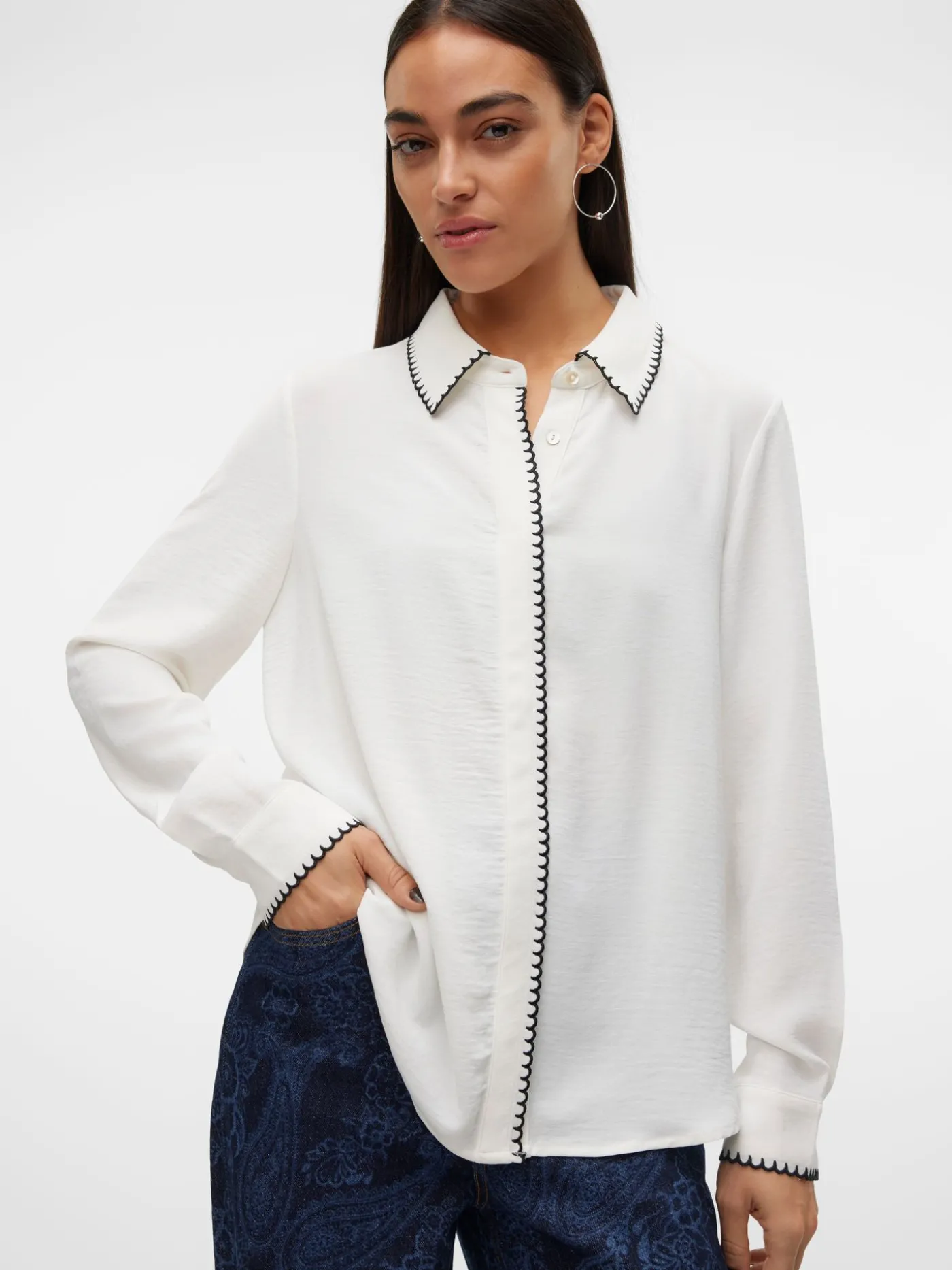 VMCONNA LS SHIRT WVN GA