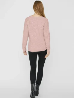 VMCREWLEFILE LS V-NECK BLOUSE NOOS