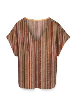 VMDEMI SS V-NECK TOP JRS GA