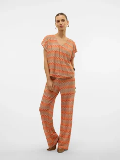 VMDICTE SS V-NECK TOP JRS GA VO