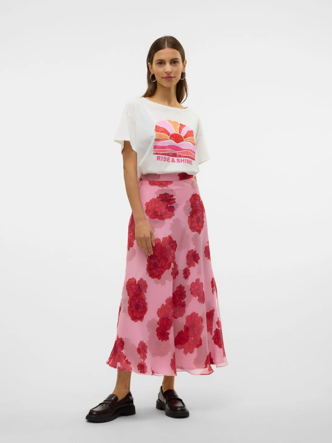 VMDINA S/S BOAT NECK TOP JRS BTQ GA