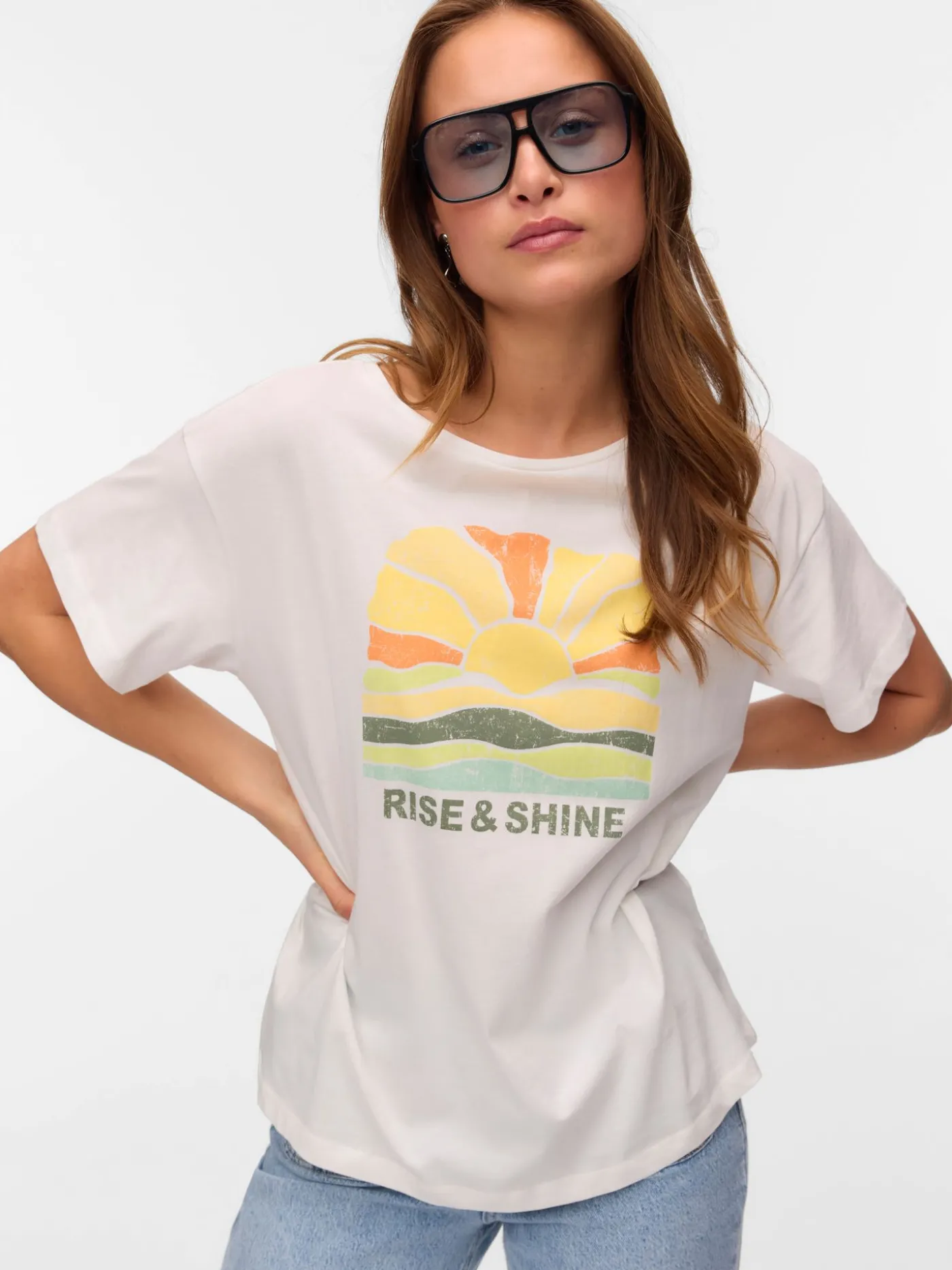 VMDINA S/S BOAT NECK TOP JRS BTQ GA