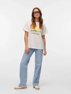 VMDINA S/S BOAT NECK TOP JRS BTQ GA