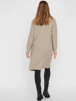 VMDOFFY LS LONG OPEN CARDIGAN GA NO - Black/MELANG