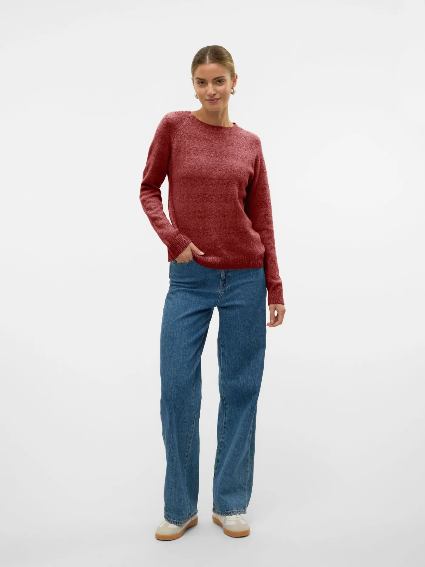 VMDOFFY LS O-NECK BLOUSE GA NOOS